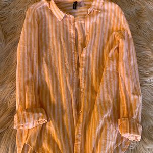 Long sleeve button down.